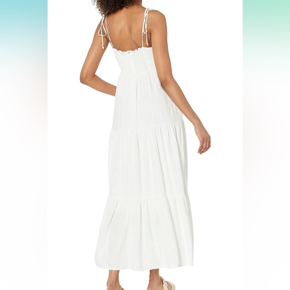 White Linen Maxi Dress by NIA - Picture 2 of 10